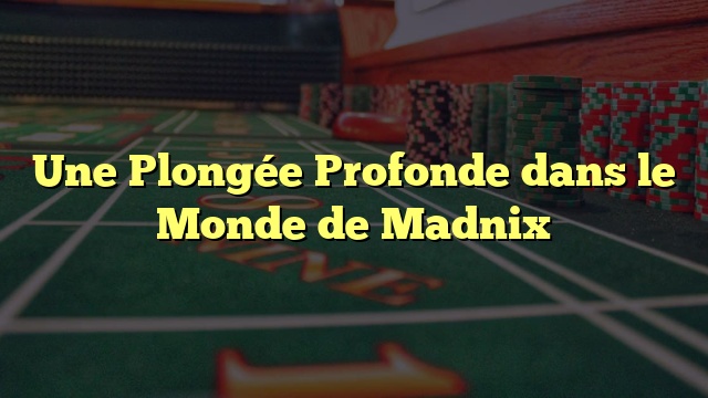 Une Plongée Profonde dans le Monde de Madnix